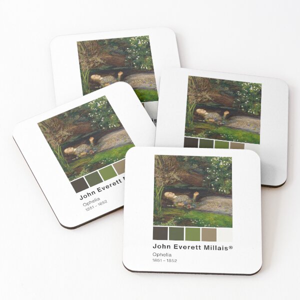 Item preview, John Everett Millais - Ophelia - Pantone Color swatch, Art Paintings Art history  designed and sold by Lemon-y-Shark.