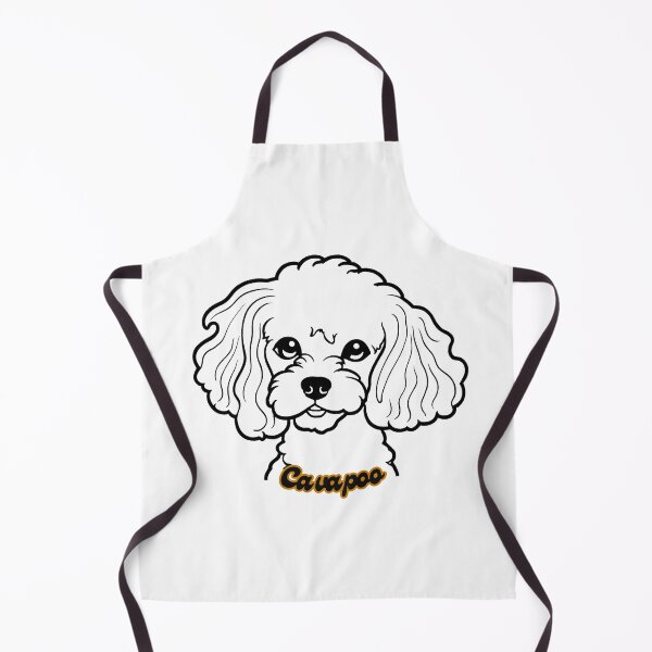 Item preview, Affectionate Cavapoo Portrait in Black and White designed and sold by Paws and Ink Art.