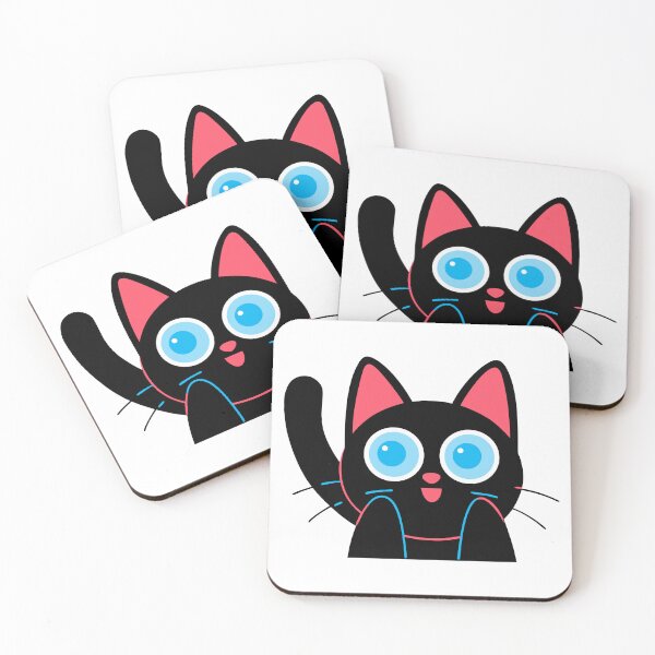 Item preview, Cute Black Cat with Blue Eyes designed and sold by natalielaf.
