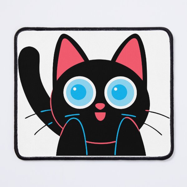 Item preview, Cute Black Cat with Blue Eyes designed and sold by natalielaf.