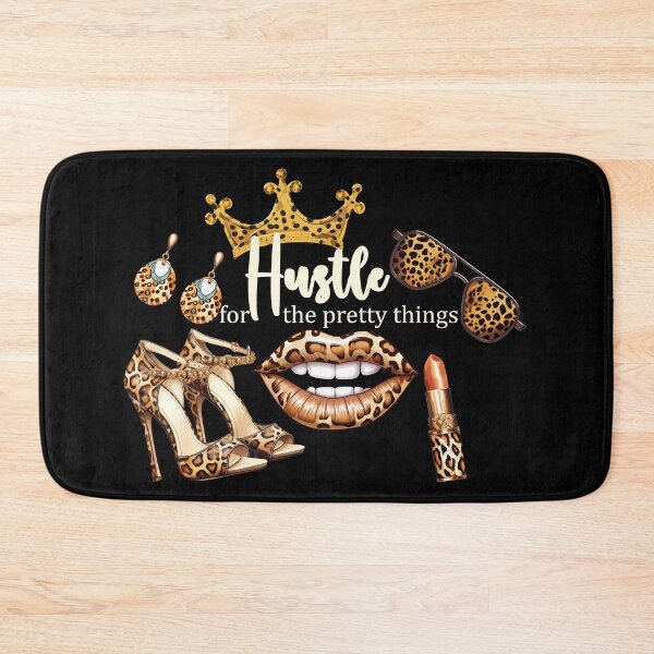 Item preview, Hustle for Pretty Things Leopard Collection Arrangement - with white text designed and sold by EmeraldeaArt.