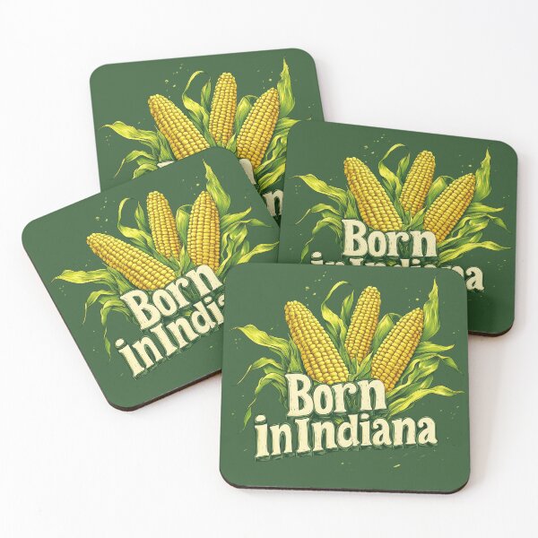 Item preview, Born in Indiana Corn Crazy designed and sold by OriginalBeerCat.