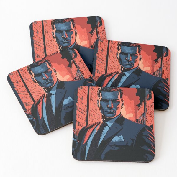 Item preview, Red Vendetta: The Enforcer in the Fiery Alley 3:2 designed and sold by ZGigerBarker.