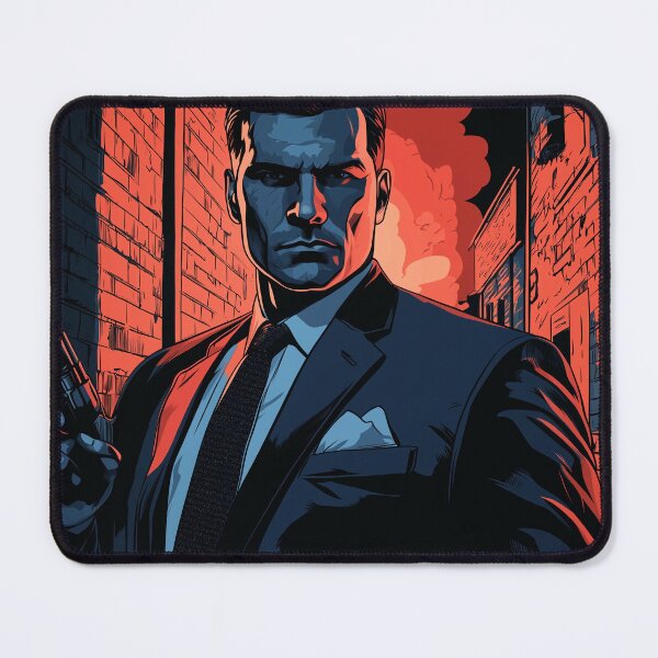 Item preview, Red Vendetta: The Enforcer in the Fiery Alley 3:2 designed and sold by ZGigerBarker.