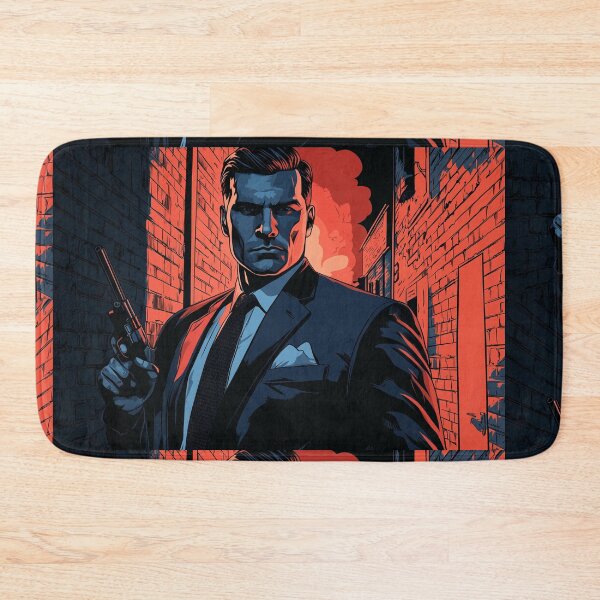 Item preview, Red Vendetta: The Enforcer in the Fiery Alley 3:2 designed and sold by ZGigerBarker.