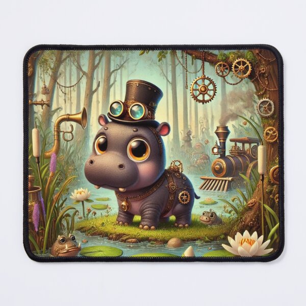 Item preview, Steampunk Pygmy Hippopotamus designed and sold by Sillytoe.