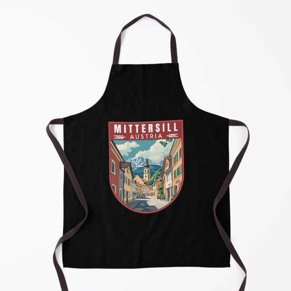 Item preview, Mittersill in Salzburg Austria Retro Travel Art Emblem designed and sold by MaateoDesign.