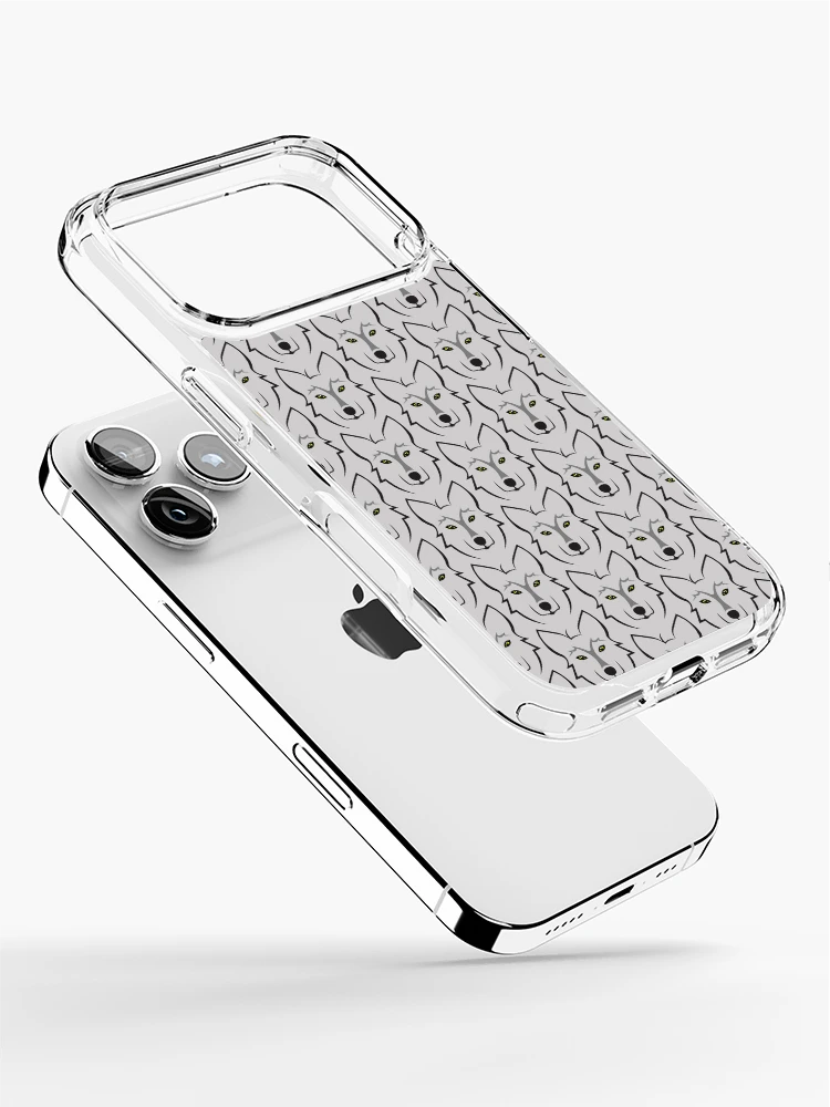 Thumbnail 2 of 5, iPhone Case, Wolves || Seamless Pattern designed and sold by Stacey Spivak.