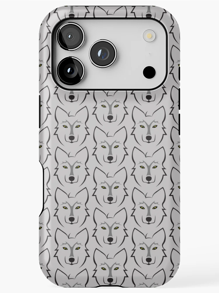 Thumbnail 1 of 4, iPhone Case, Wolves || Seamless Pattern designed and sold by Stacey Spivak.