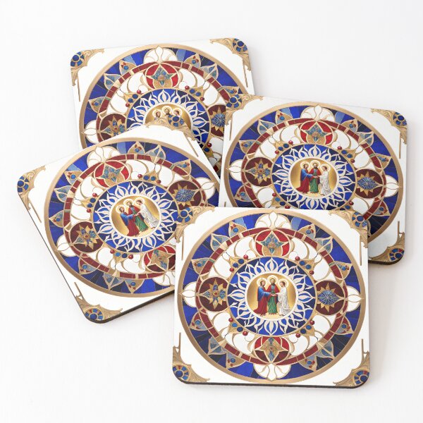 Item preview, Religious Mandala with Sacred Iconography and Golden Details designed and sold by MandalasShops.