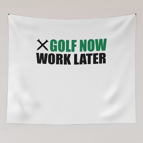 Item preview, Golf now, work later designed and sold by Vectorqueen.