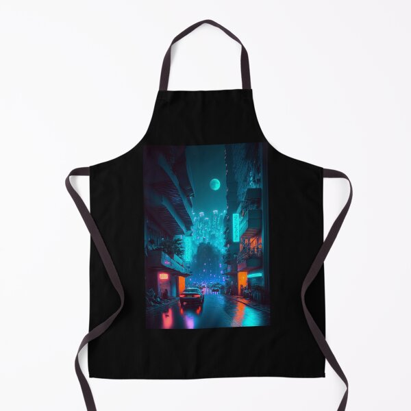 Item preview, Neon Dystopia: A Cyberpunk Night Under the Electric Moon designed and sold by ZGigerBarker.