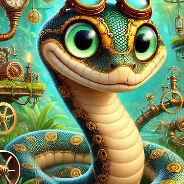 Vorschaubild zum Design Steampunk-Python von Sillytoe