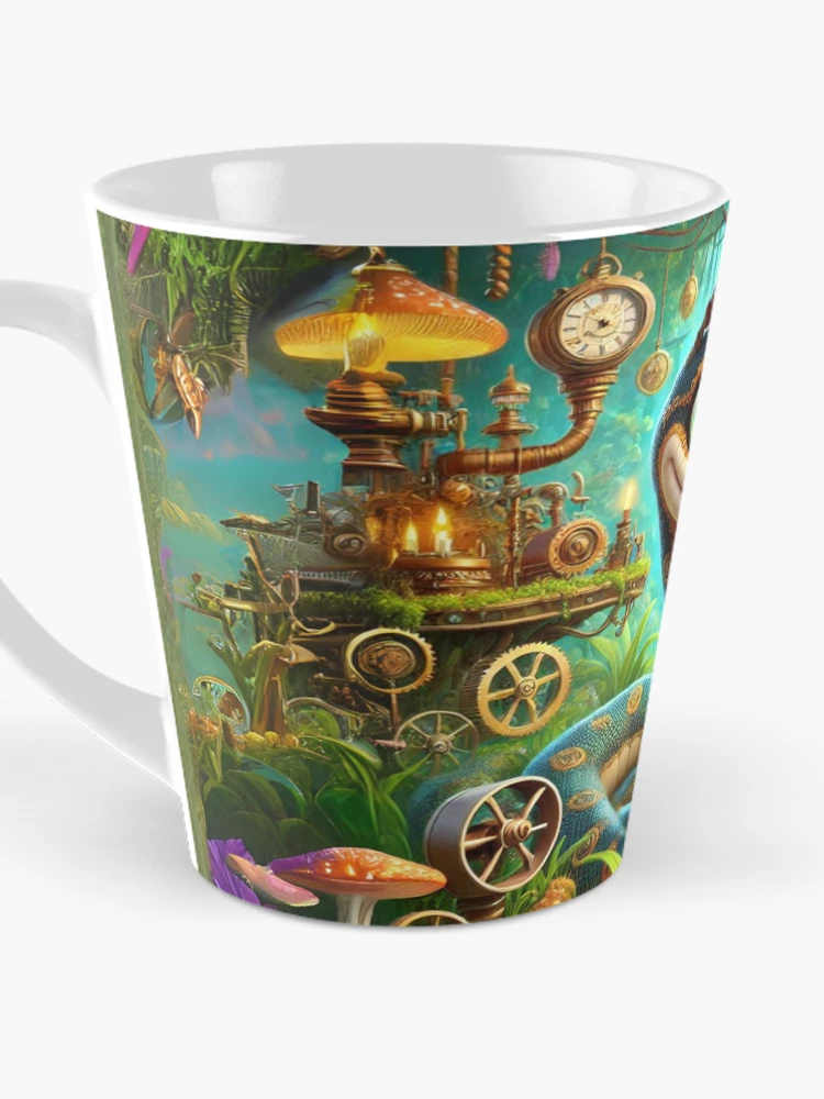 Thumbnail 3 of 4, Coffee Mug, Steampunk Python designed and sold by Sillytoe.