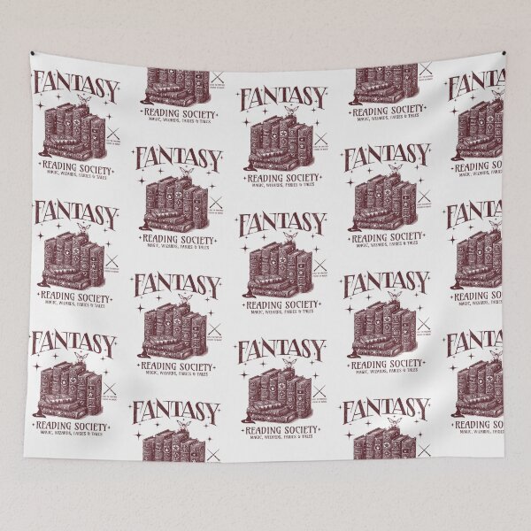 Item preview, Fantasy Reading Society bookish design , wizards , faries , book tales , spell wizard book design art  designed and sold by Irie Designs.