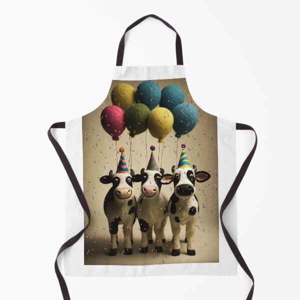 Item preview, Festive Party Cows with Balloons and Confetti designed and sold by TringTringCards.