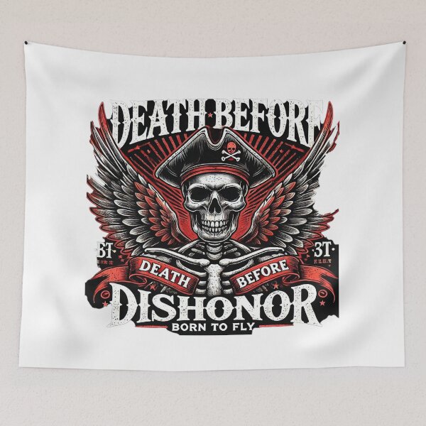 Item preview, Death Before Dishonor: Born to Fly Once Again designed and sold by MacksMerch.