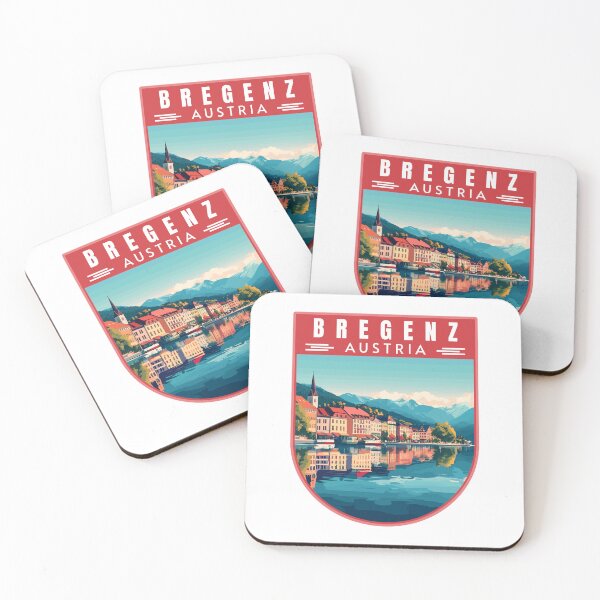 Item preview, Bregenz in Vorarlberg Austria Retro Travel Art Emblem designed and sold by MaateoDesign.