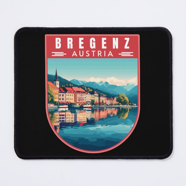 Item preview, Bregenz in Vorarlberg Austria Retro Travel Art Emblem designed and sold by MaateoDesign.