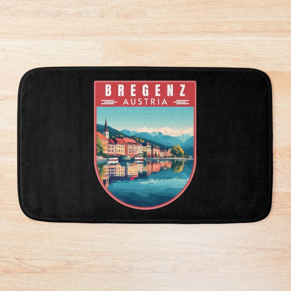 Item preview, Bregenz in Vorarlberg Austria Retro Travel Art Emblem designed and sold by MaateoDesign.