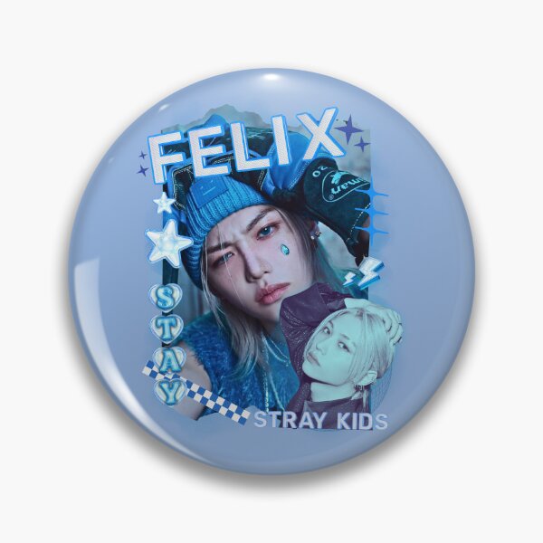 Item preview, Stray Kids Felix Group Y2K Preppy Blue Collage Design designed and sold by HELL0WBELLO.