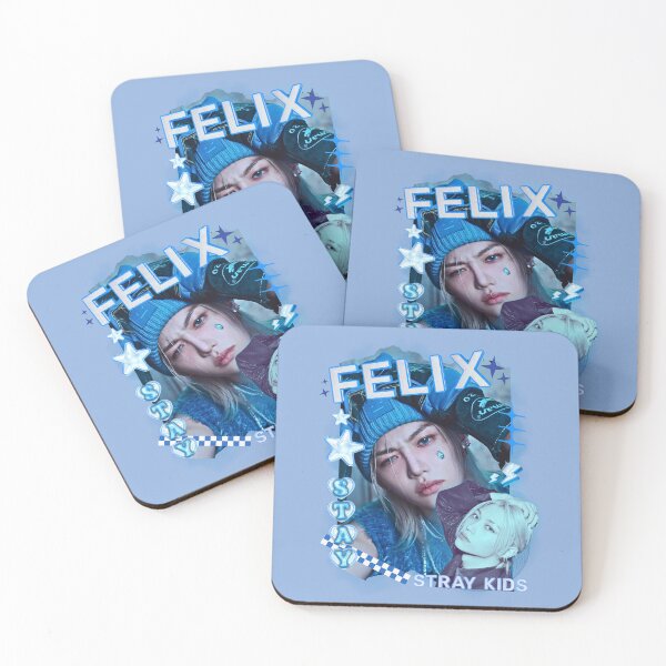 Item preview, Stray Kids Felix Group Y2K Preppy Blue Collage Design designed and sold by HELL0WBELLO.