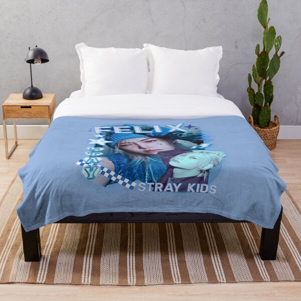 Item preview, Diseño de collage azul preppy Y2K del grupo Felix de Stray Kids designed and sold by HELL0WBELLO.