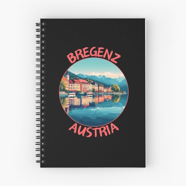 Item preview, Bregenz in Vorarlberg Austria Retro Travel Art Badge designed and sold by MaateoDesign.