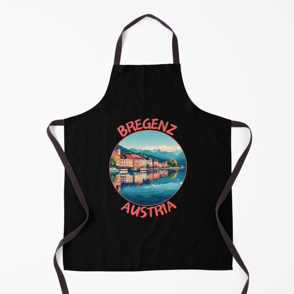 Item preview, Bregenz in Vorarlberg Austria Retro Travel Art Badge designed and sold by MaateoDesign.