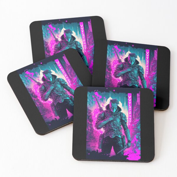 Item preview, Neon Revenant: Cybernetic Rebel in a Dystopian Future designed and sold by ZGigerBarker.