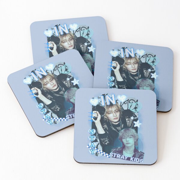 Item preview, Stray Kids IN Group Y2K Preppy Blue Collage Design designed and sold by HELL0WBELLO.