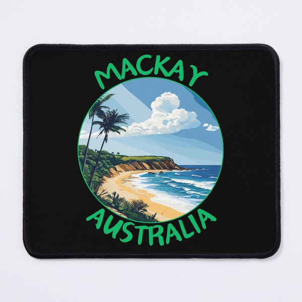 Item preview, Mackay in Queensland Australia Travel Art Badge designed and sold by MaateoDesign.