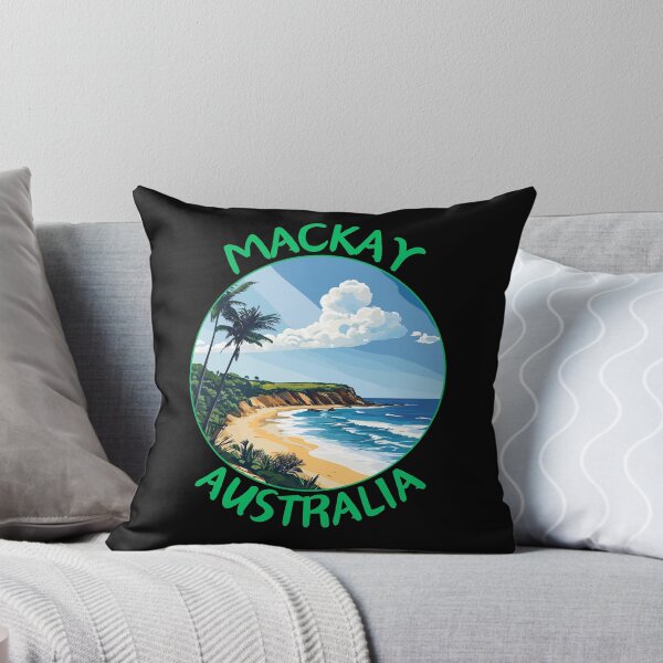 Item preview, Mackay in Queensland Australia Travel Art Badge designed and sold by MaateoDesign.