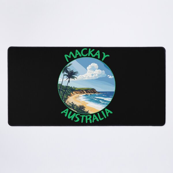 Item preview, Mackay in Queensland Australia Travel Art Badge designed and sold by MaateoDesign.