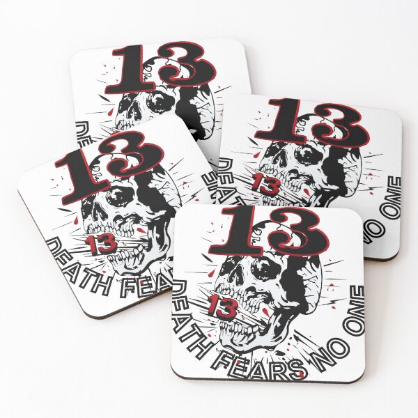 Item preview, head of death skull hipster skulls 13 number death fears no one designed and sold by Achille3777.