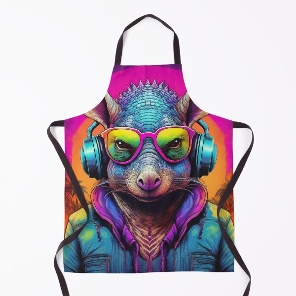 Item preview, Armadillo in Headphones and Shades Synthwave designed and sold by Boxing Kangaroo Retail Company.