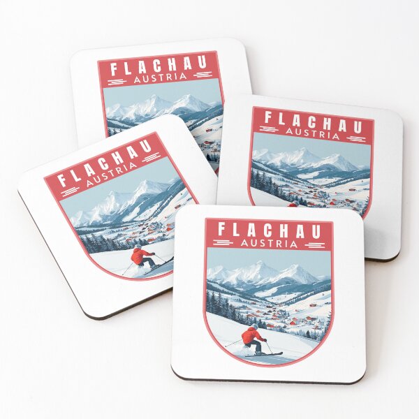 Item preview, Flachau in Salzburg Austria Retro Travel Art Emblem designed and sold by MaateoDesign.