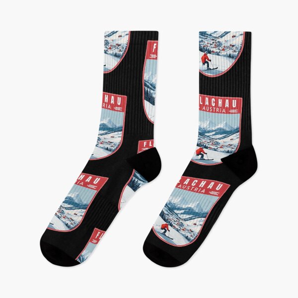 Item preview, Flachau in Salzburg Austria Retro Travel Art Emblem designed and sold by MaateoDesign.