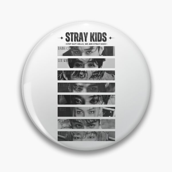 Item preview, Stray Kids Group Eye Y2K Preppy Black and White Collage Design designed and sold by HELL0WBELLO.