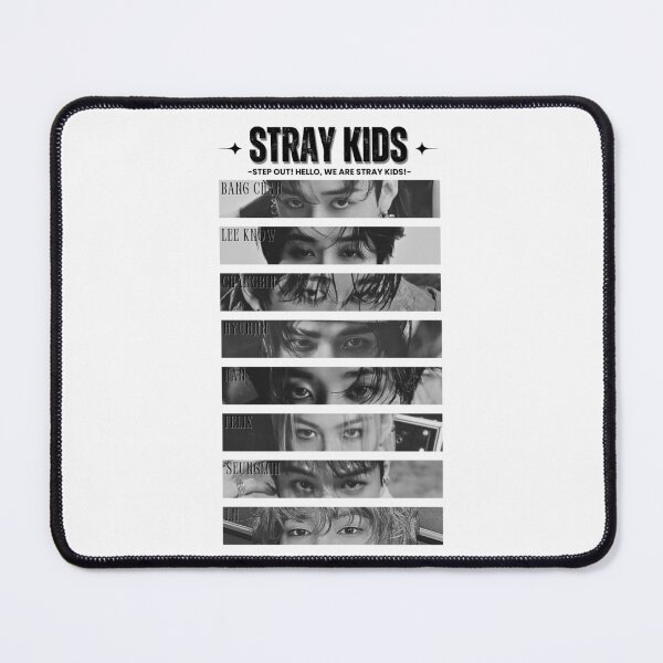 Artikelvorschau, Stray Kids Group Eye Y2K Preppy Schwarz-Weiß-Collage-Design entworfen und verkauft von HELL0WBELLO.