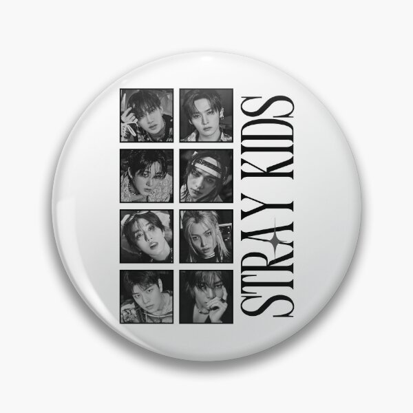 Item preview, Stray Kids Group Eye Y2K Preppy Black and White Collage Design designed and sold by HELL0WBELLO.