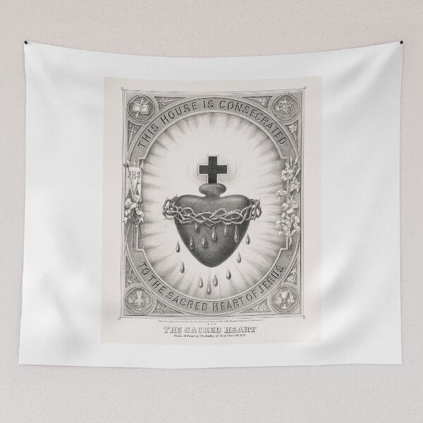 Item preview, The Sacred Heart - This House Is Consecrated To The Sacred Heart of Jesus designed and sold by Oldetimemercan.