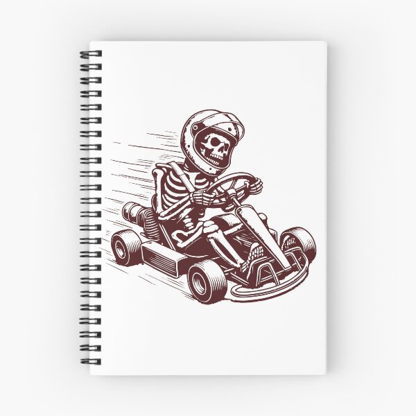 Item preview, Retro Skeleton Go-kart Driver Racing Adventure designed and sold by LuminOrb.