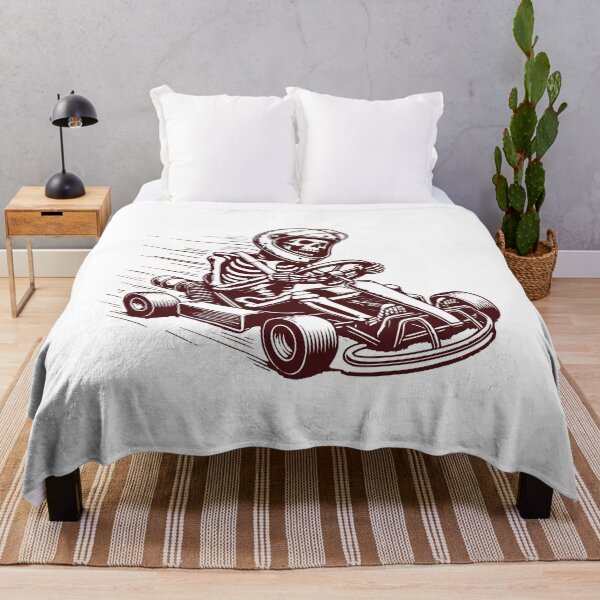 Item preview, Retro Skeleton Go-kart Driver Racing Adventure designed and sold by LuminOrb.