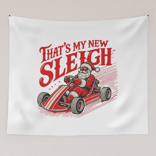 Item preview, Go-kart Christmas Fun In The New Sleigh designed and sold by LuminOrb.