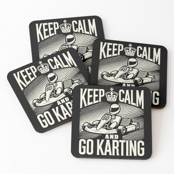 Item preview, Keep Calm And Go Kart Driving Adventure designed and sold by LuminOrb.