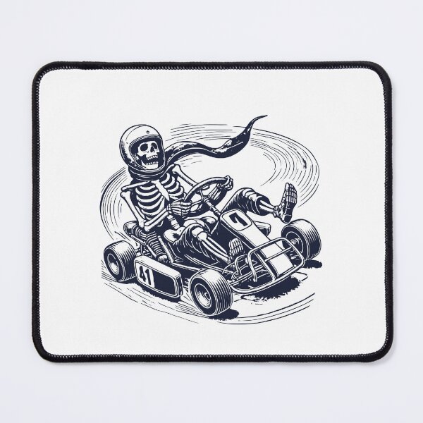 Item preview, Retro Skeleton Go-kart Driver Adventure designed and sold by LuminOrb.