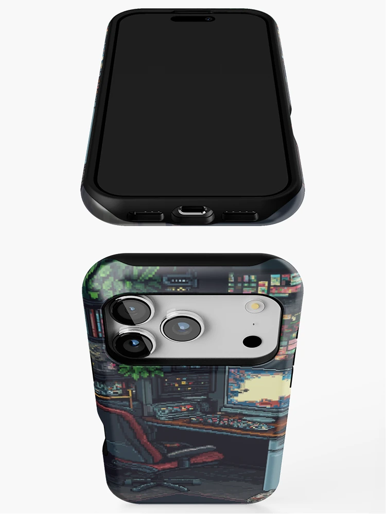 Thumbnail 3 of 4, iPhone Case, Gameroom In 8bit designed and sold by Rtymer.