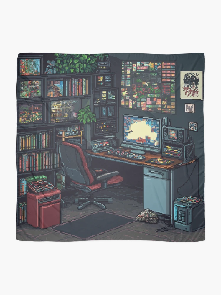 Thumbnail 2 of 3, Scarf, Gameroom In 8bit designed and sold by Rtymer.