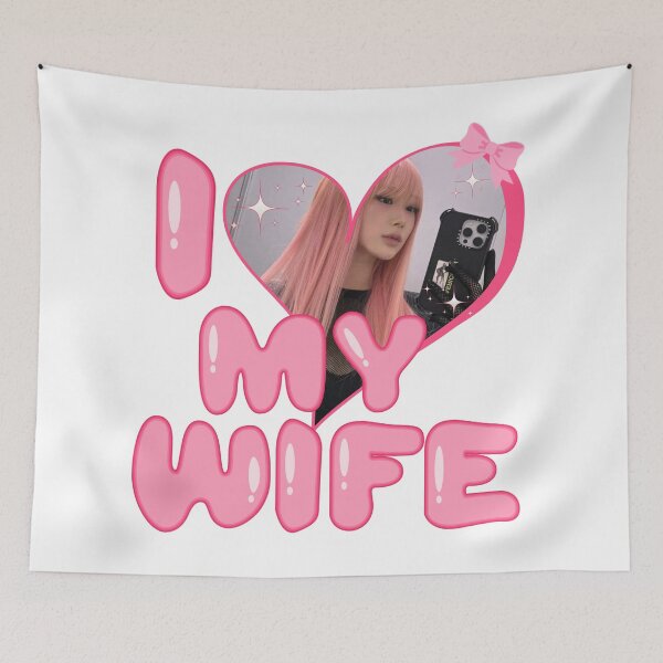 Item preview, Kpop AESPA Giselle I Love My Wife Meme  designed and sold by StarBunnyDesign.